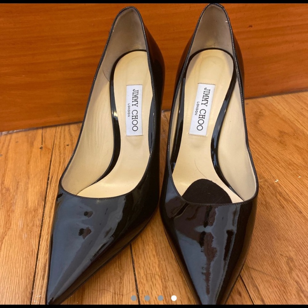 Jimmy Choo Black Patent Leather Heels